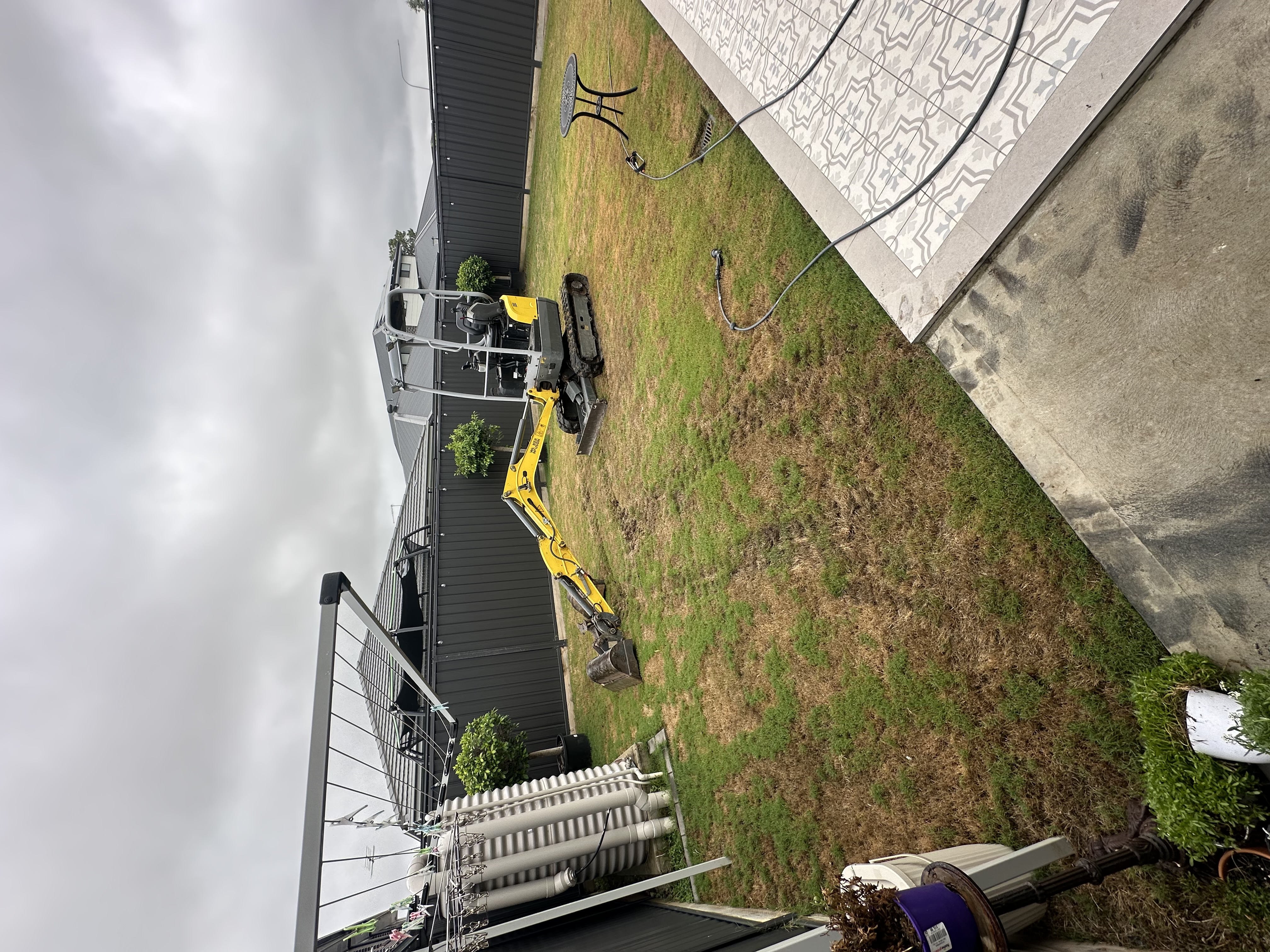 Paving job before - Elite Landscaping