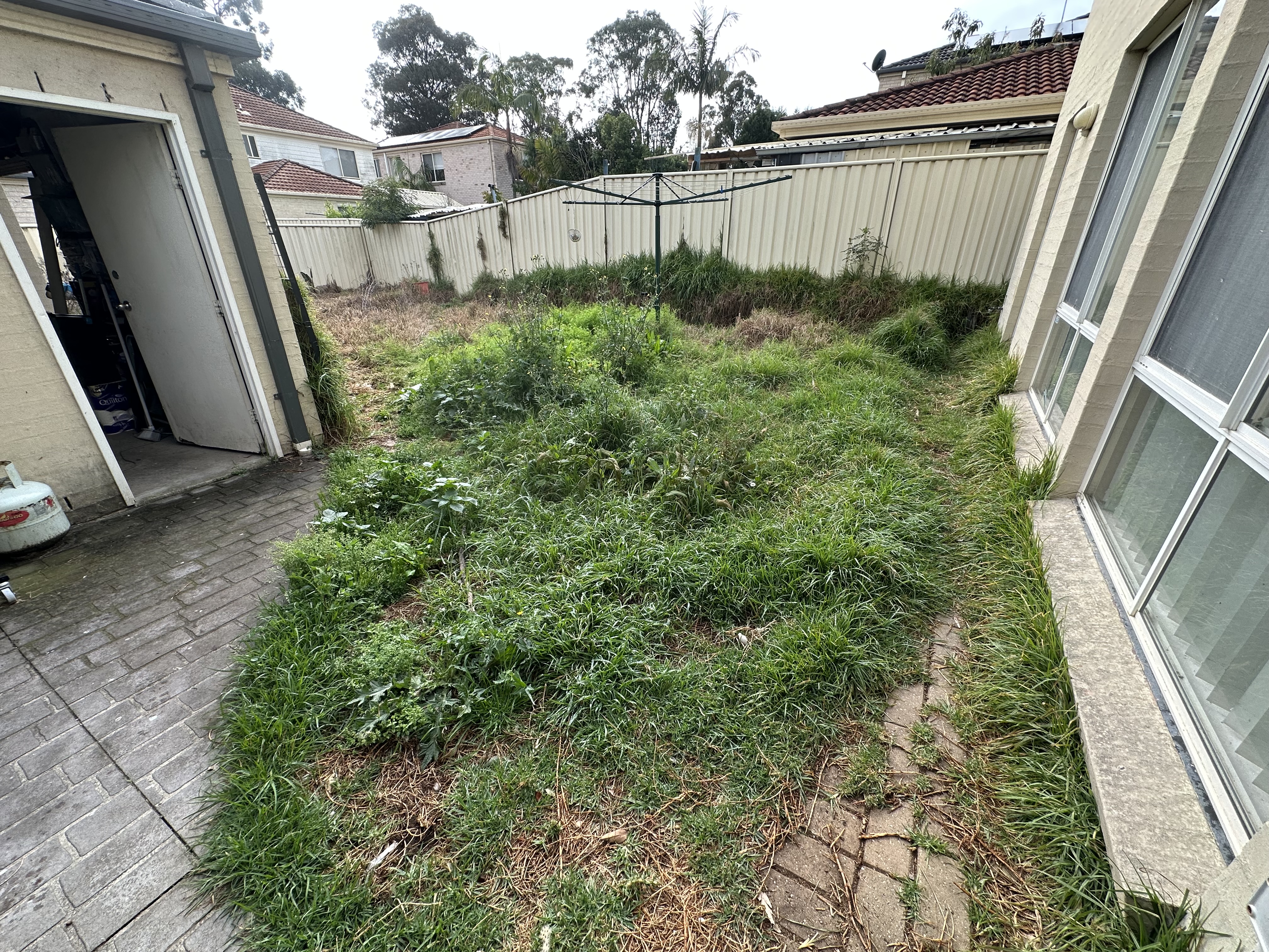Hardscaping before - Elite Landscaping