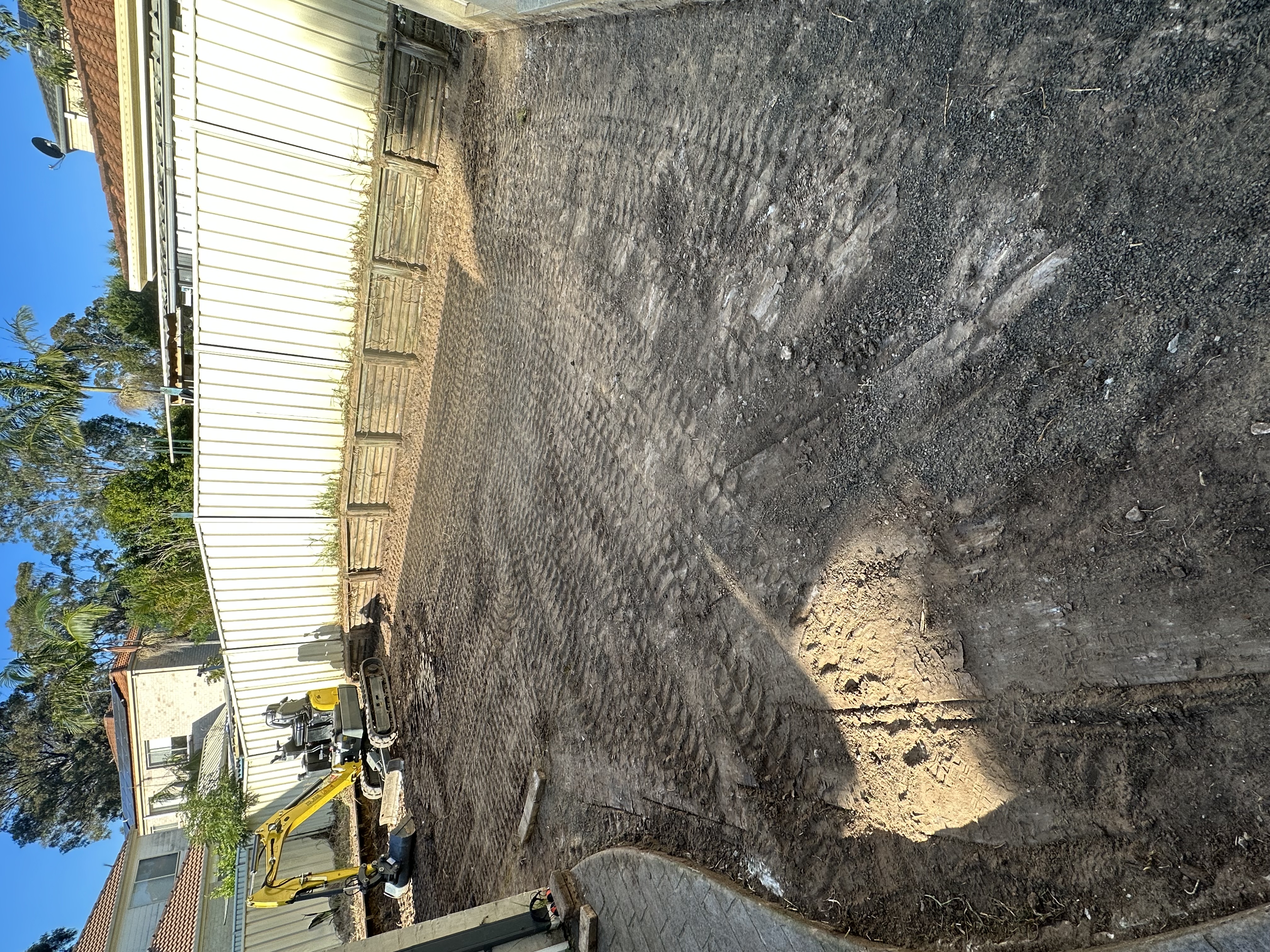 Hardscaping in progress - Elite Landscaping