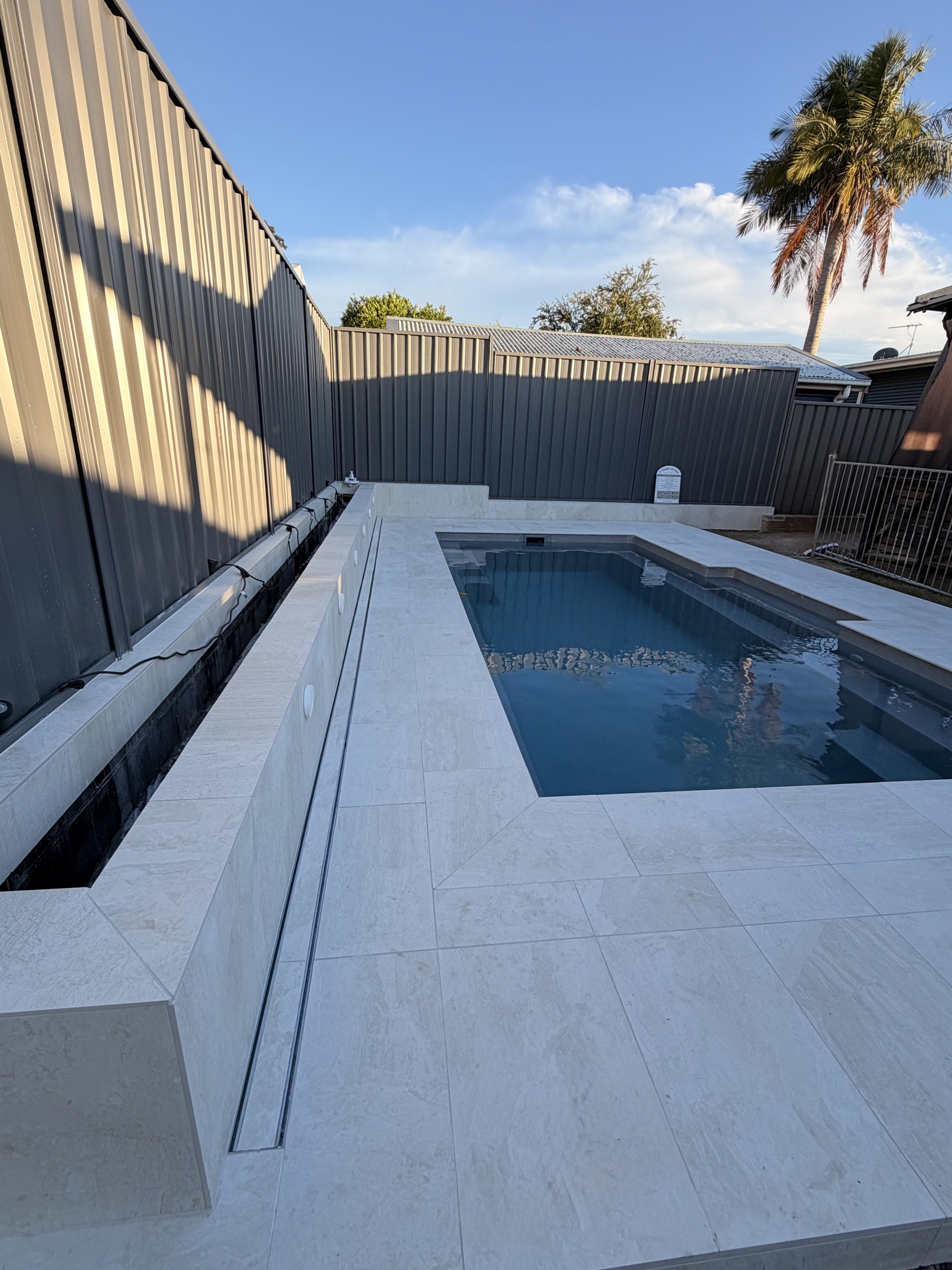 Pool surround completed - Elite Landscaping
