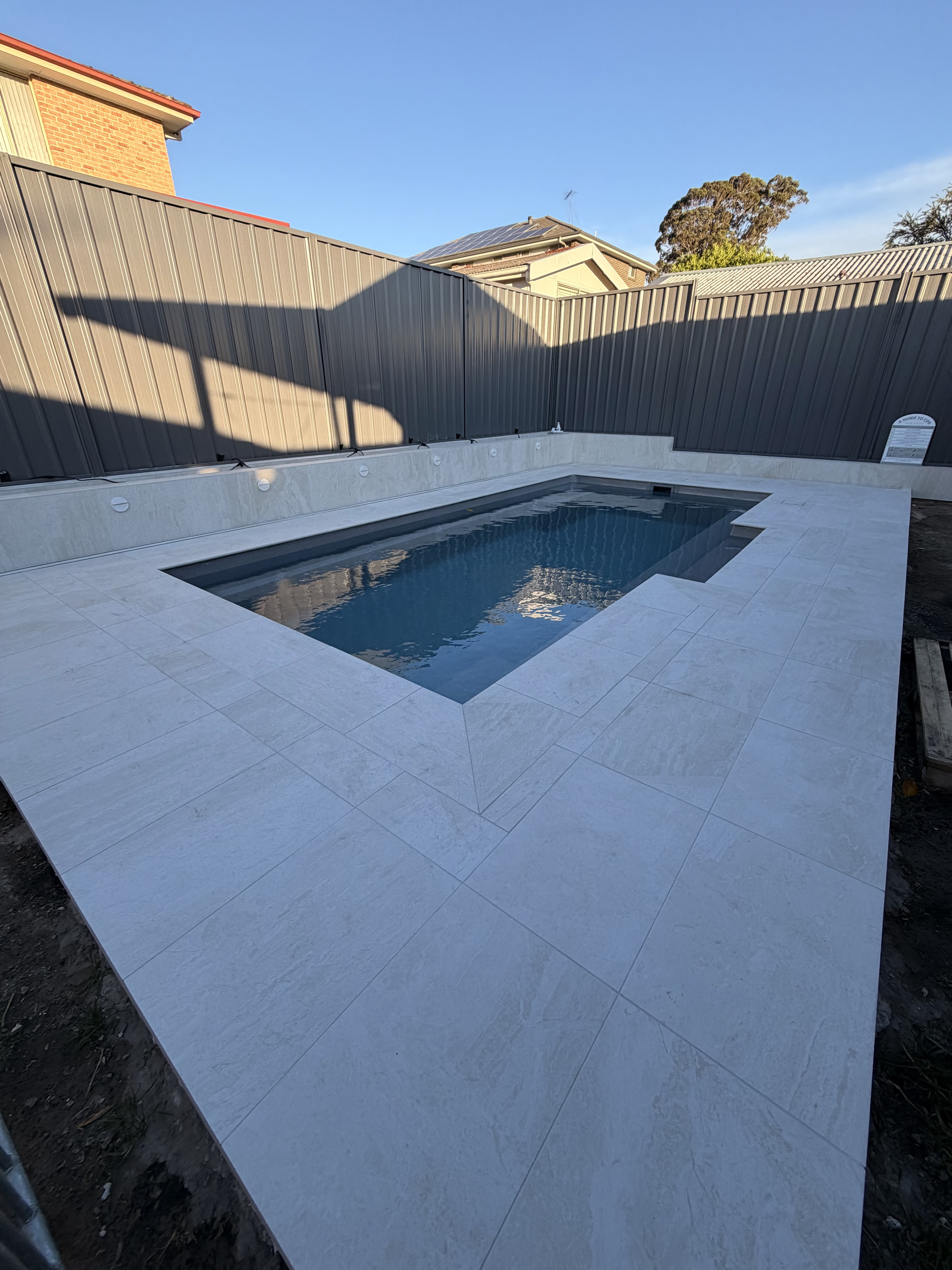 Pool surround completed - Elite Landscaping
